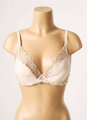 Sutien bretea multi poziție top sutien push-up culoare piersică SIMONE PERELE femeie