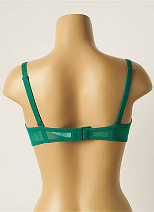 Sutien efect material satinat top bentiță verde SIMONE PERELE femeie