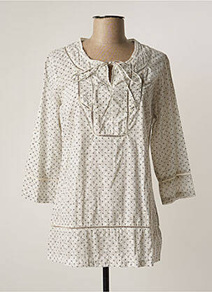 Tunică mâneci lungi bej FELINO femeie