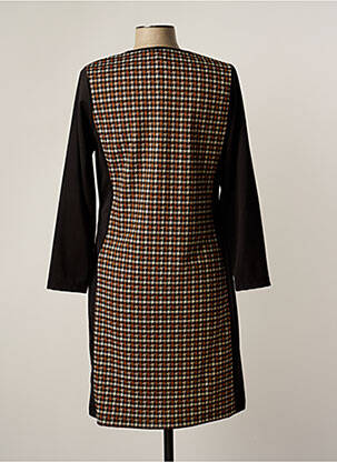 Rochie midi mâneci lungi mâneci lungi negru GUY DUBOUIS femeie