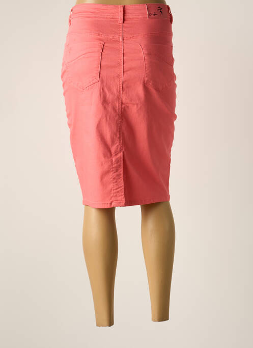 Fustă midi roz GRIFFON femeie