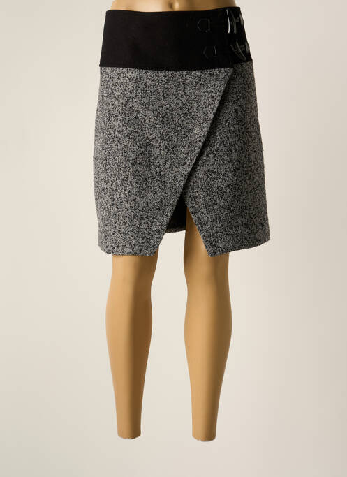 Fustă midi gri MISSING JOHNNY femeie