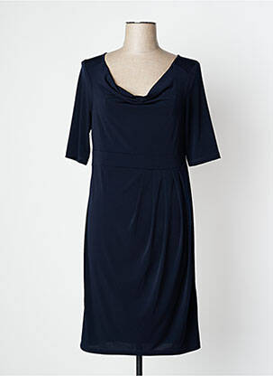 Rochie midi mâneci scurte mâneci scurte albastru EVALINKA femeie