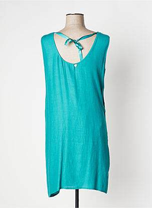 Rochie midi croială fluidă fără mâneci verde PAUL BRIAL femeie