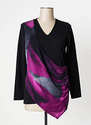 Pulover negru MARBLE femeie