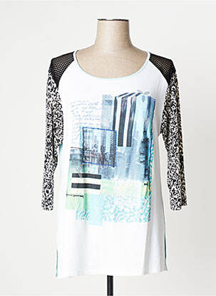 Tricou albastru PAUSE CAFE femeie