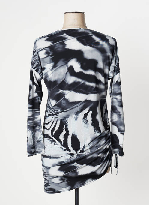 Tunică mâneci lungi gri MARBLE femeie