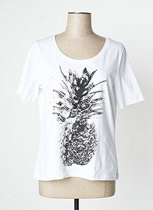 Tricou alb PAUSE CAFE femeie