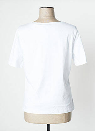 Tricou imprimeu fantezie mâneci scurte alb PAUSE CAFE femeie