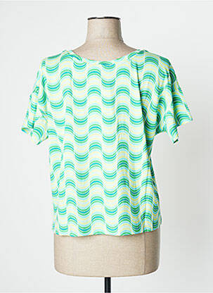 Tricou elasticitate mâneci scurte verde SURKANA femeie