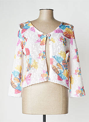 Vestă cu mâneci lungi alb TELMAIL femeie