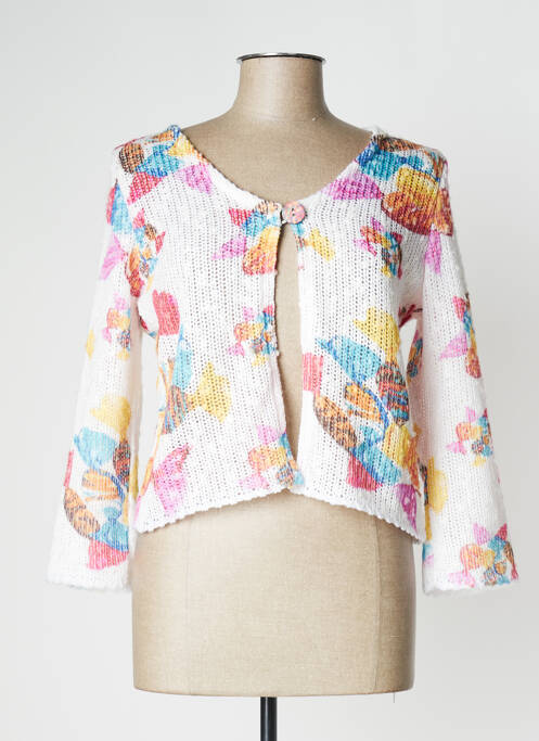 Vestă cu mâneci lungi alb TELMAIL femeie