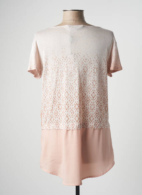 Tunică mâneci scurte bej AKELA KEY femeie