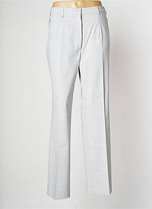 Pantalon drept elasticitate talie înaltă gri RICHY femeie