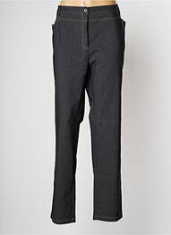 Pantalon drept elasticitate mărime normală gri TELMAIL femme