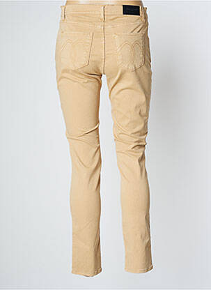 Pantalon slim țesătură poplin mărime normală bej IMPAQT femeie