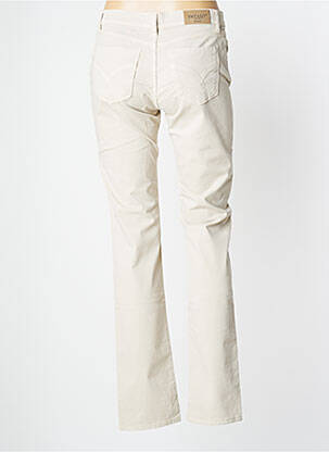 Pantalon slim țesătură poplin mărime normală bej IMPAQT femeie