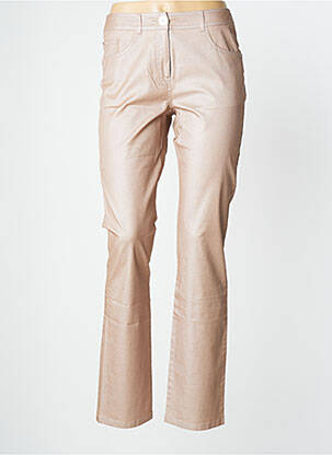 Pantalon slim maro UN POINT C EST TOUT femeie