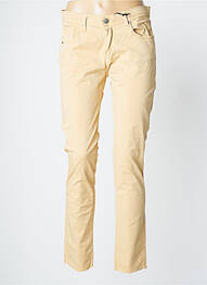 Pantalon slim țesătură poplin mărime normală bej IMPAQT femeie
