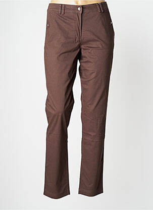 Pantalon chino maro EL INTERNATIONALE femeie