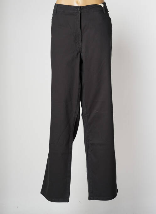 Pantalon drept gri FLEUR DE SEL femeie