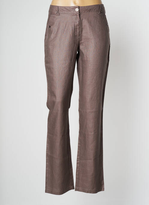 Pantalon drept maro THALASSA femeie