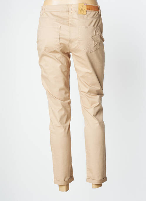 Pantalon 7/8 bej FLEUR DE SEL femeie