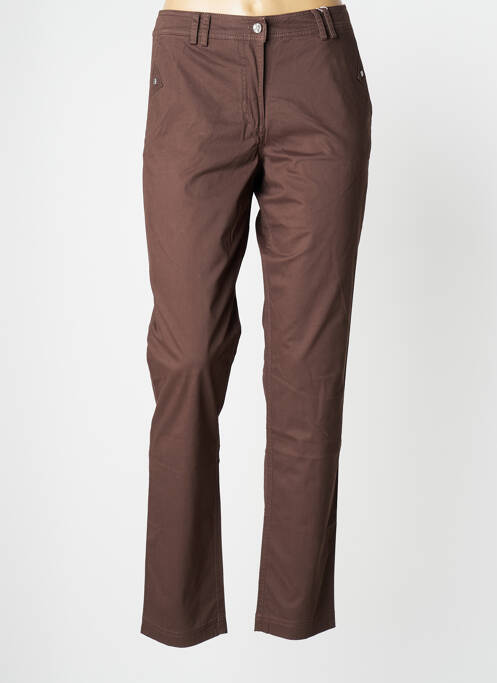 Pantalon chino maro EL INTERNATIONALE femeie