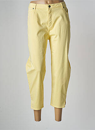 Pantalon trei sferturi galben FRANCE RIVOIRE femeie