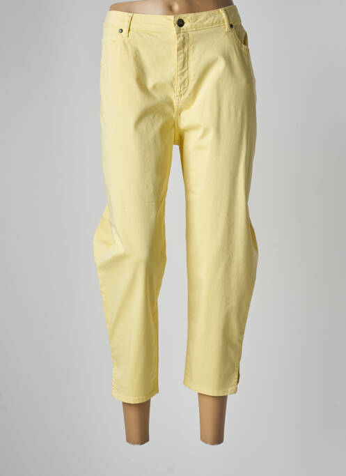 Pantalon trei sferturi galben FRANCE RIVOIRE femeie