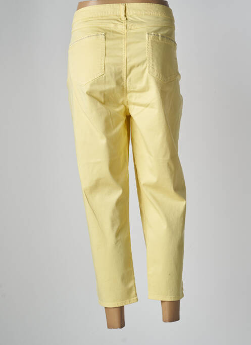 Pantalon trei sferturi galben FRANCE RIVOIRE femeie