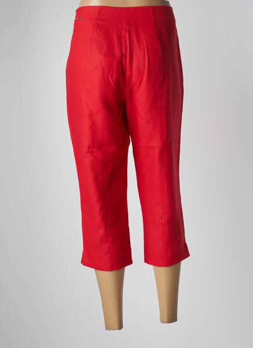 Pantalon trei sferturi roșu MALOKA femeie