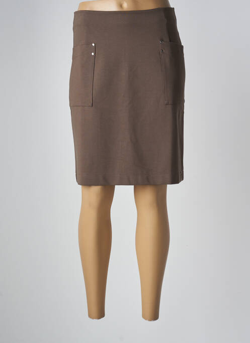 Fustă midi verde MALOKA femeie