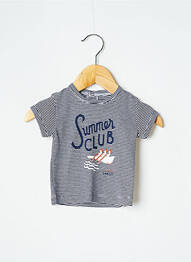 Tricou închidere presată mâneci scurte albastru PETIT BATEAU băiat
