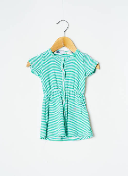 Rochie midi verde PETIT BATEAU fată