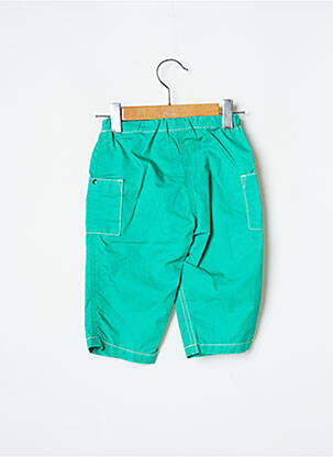 Pantalon drept croială dreaptă talie elastică verde PETIT BATEAU băiat