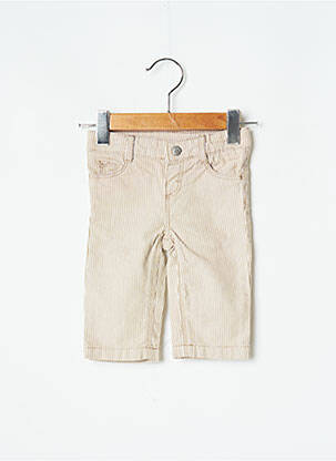 Pantalon drept croială dreaptă mărime reglabilă bej PETIT BATEAU băiat