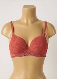 Sutien efect material satinat top sutien modelat roz SIMONE PERELE femme