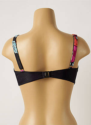Sutien de costum de baie elasticitate sutien cupe întregi cu decolteu înalt negru ROSE POMME femeie