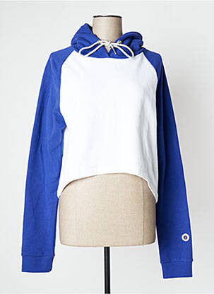 Hanorac cu glugă serigrafie mâneci lungi albastru SWEET PANTS femeie