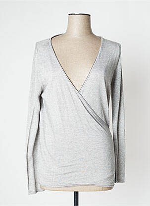 Cardigan petrecut gri MONTAGUT femeie