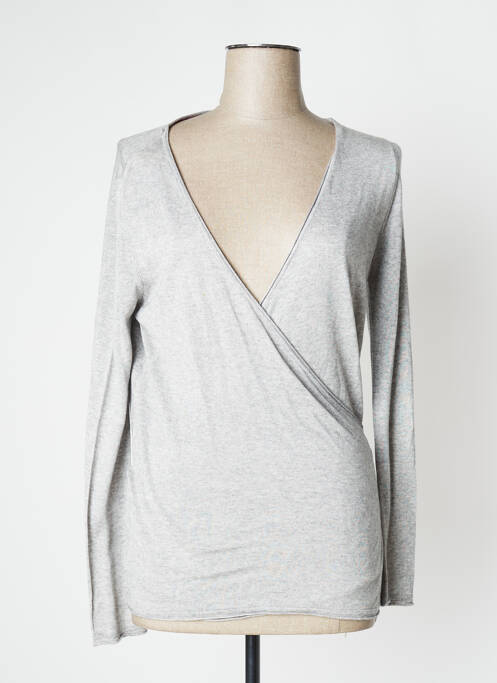 Cardigan petrecut gri MONTAGUT femeie