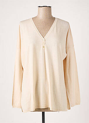 Pulover bej MONTAGUT femeie