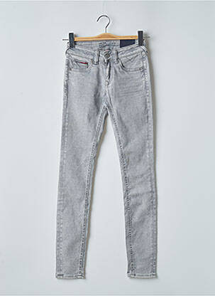 Blugi skinny elasticitate talie joasă gri TOMMY HILFIGER femeie