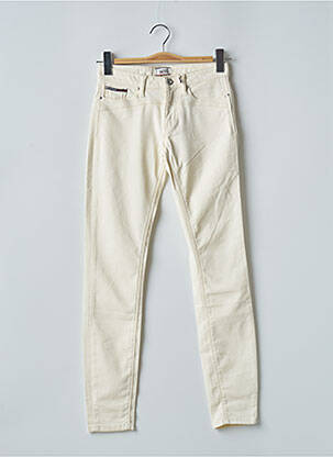 Pantalon slim bej TOMMY HILFIGER femeie