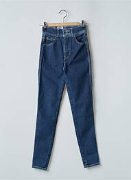 Blugi skinny țesătură brută talie înaltă albastru LEVI'S femeie
