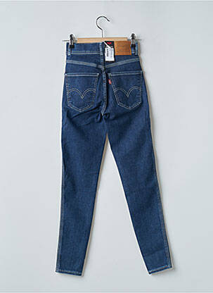 Blugi skinny țesătură brută talie înaltă albastru LEVI'S femeie