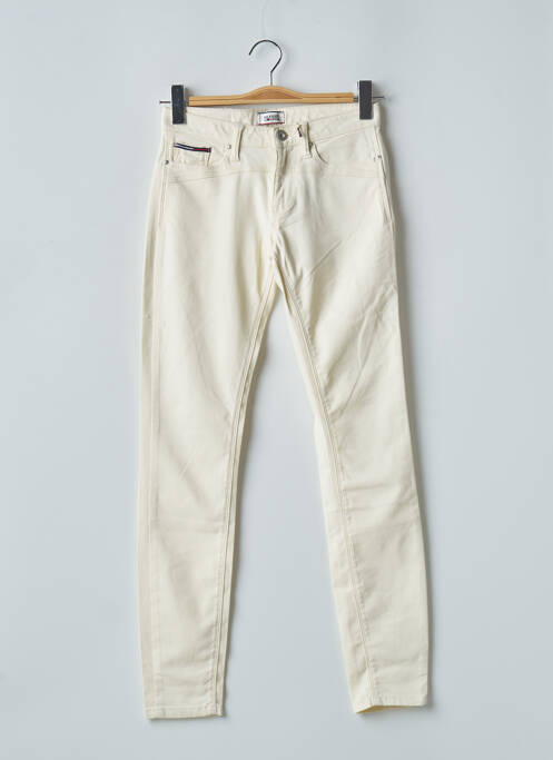 Pantalon slim bej TOMMY HILFIGER femeie
