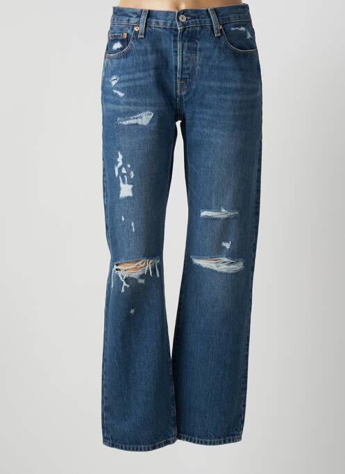 Blugi cu croială dreaptă albastru LEVIS femeie