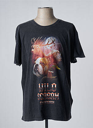 Tricou croială dreaptă mâneci scurte gri CHEVIGNON bărbat
